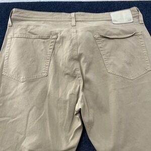 AG Adriano Goldschmied Pants Mens 40x32 Tan Everett Slim Straight Stretch Casual
